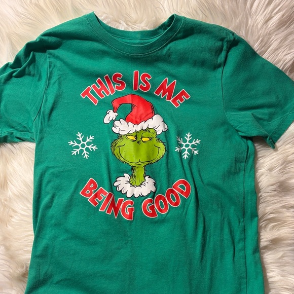 The Grinch Other - Festive Green Kids Tee with Holiday Graphic